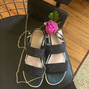 Bundle Aldo shimmer SANDAL & EVENING PURSE